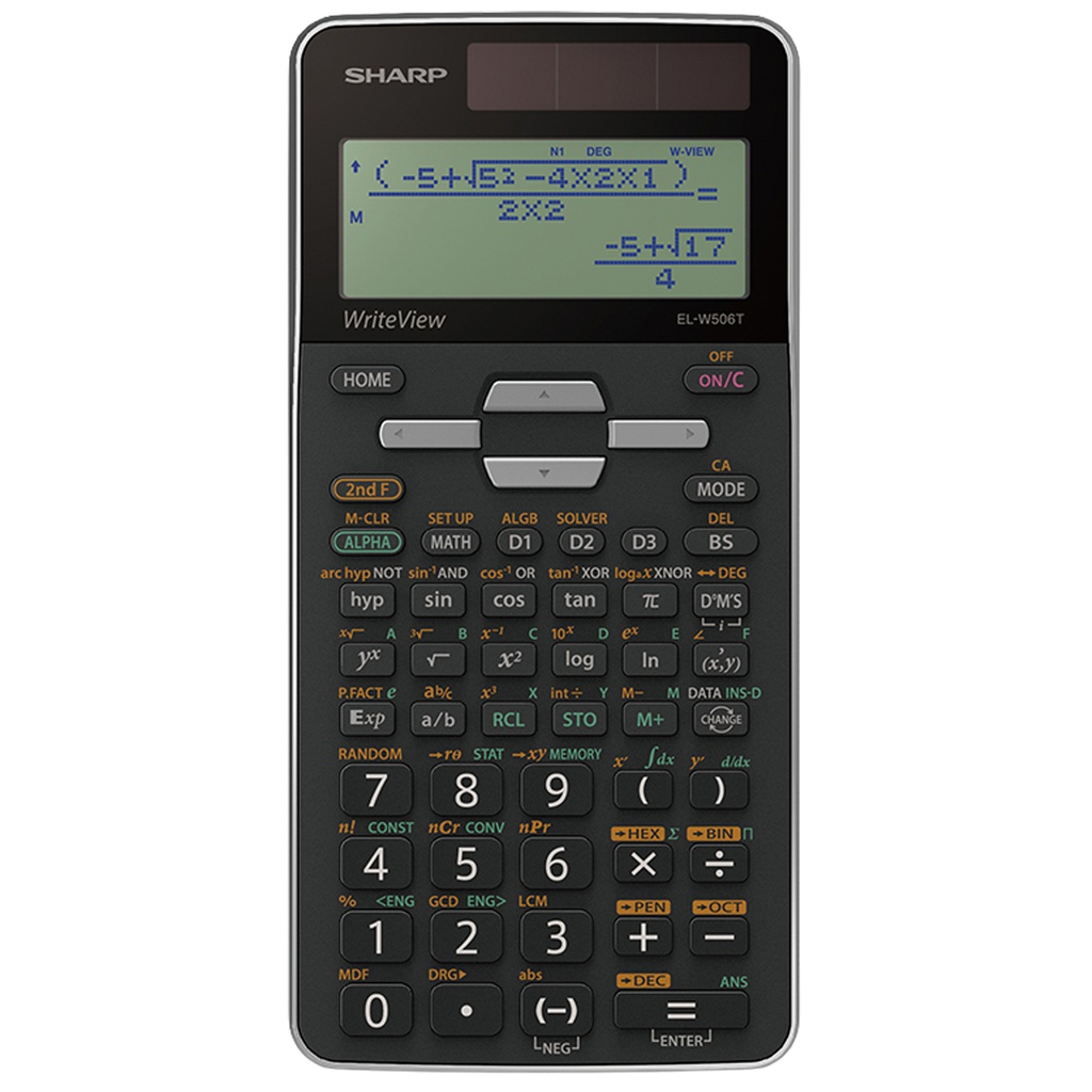 Sharp Calcolatrice Scientifica EL-W506T-Grigio