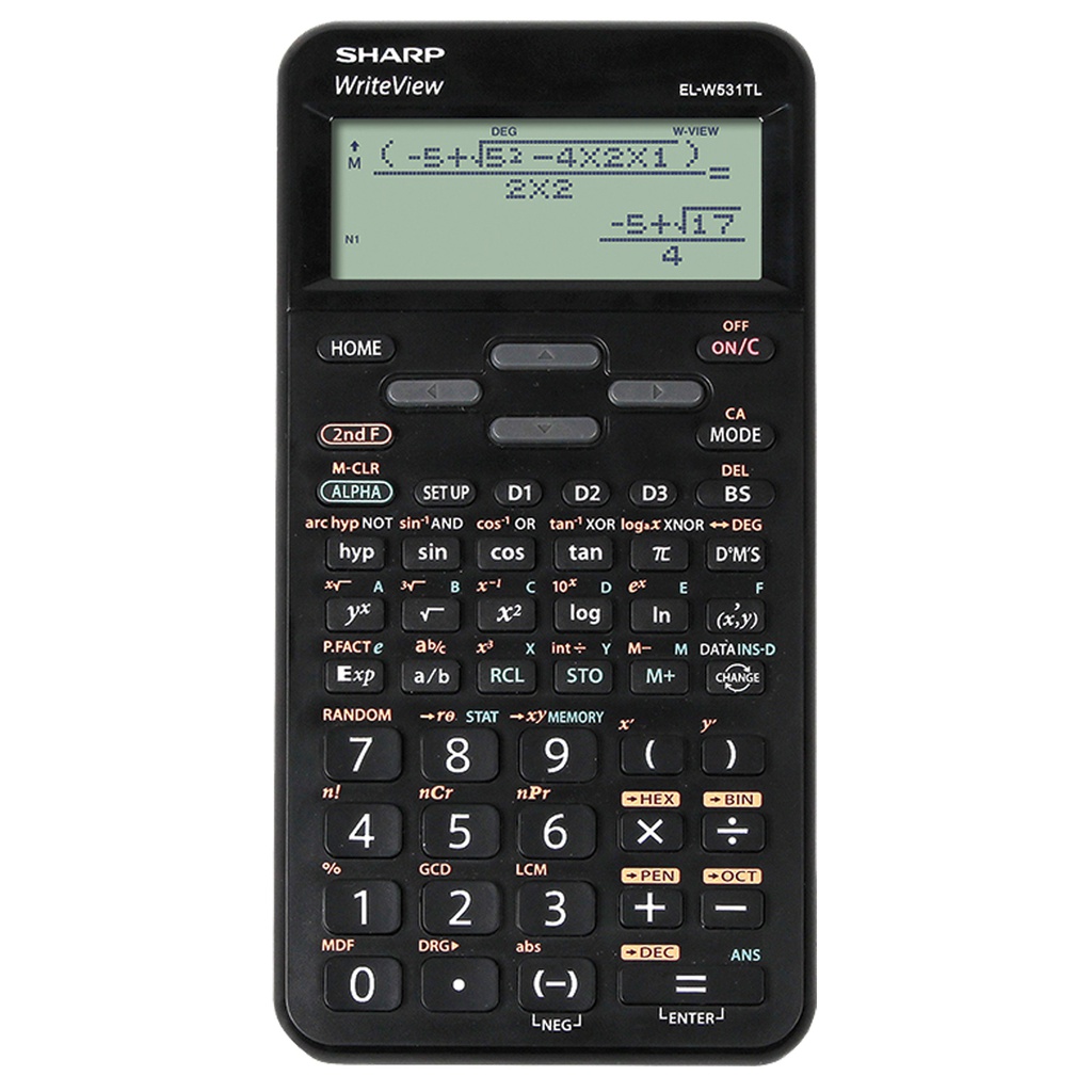 Sharp Calcolatrice Scientifica EL-W531TL-Nero