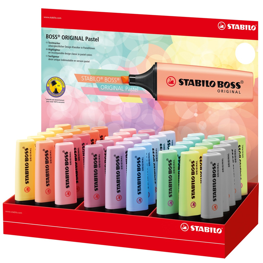 Expo 45 evidenziatori Stabilo® Boss® Original Pastel 14 colori assortiti