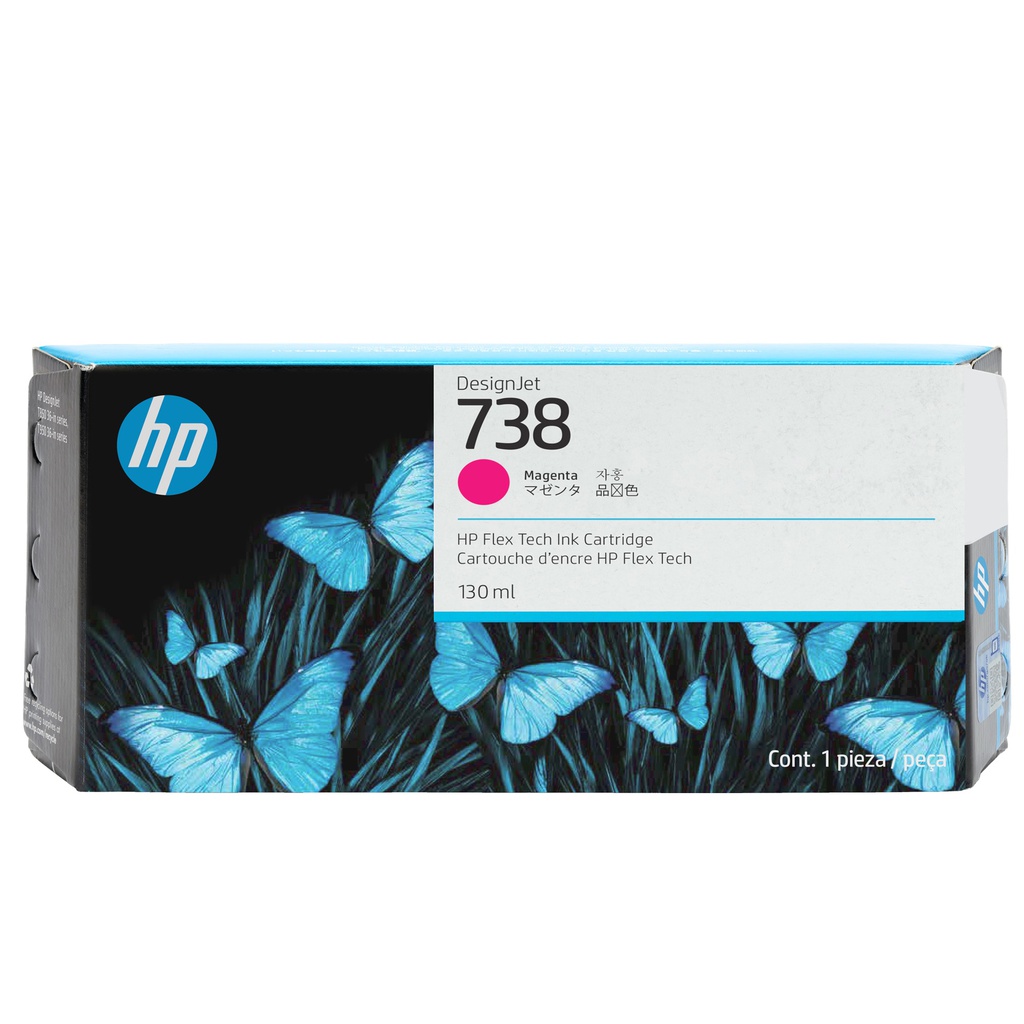 Hp Cartuccia DesignJet Ink 738M Magenta -300 ml