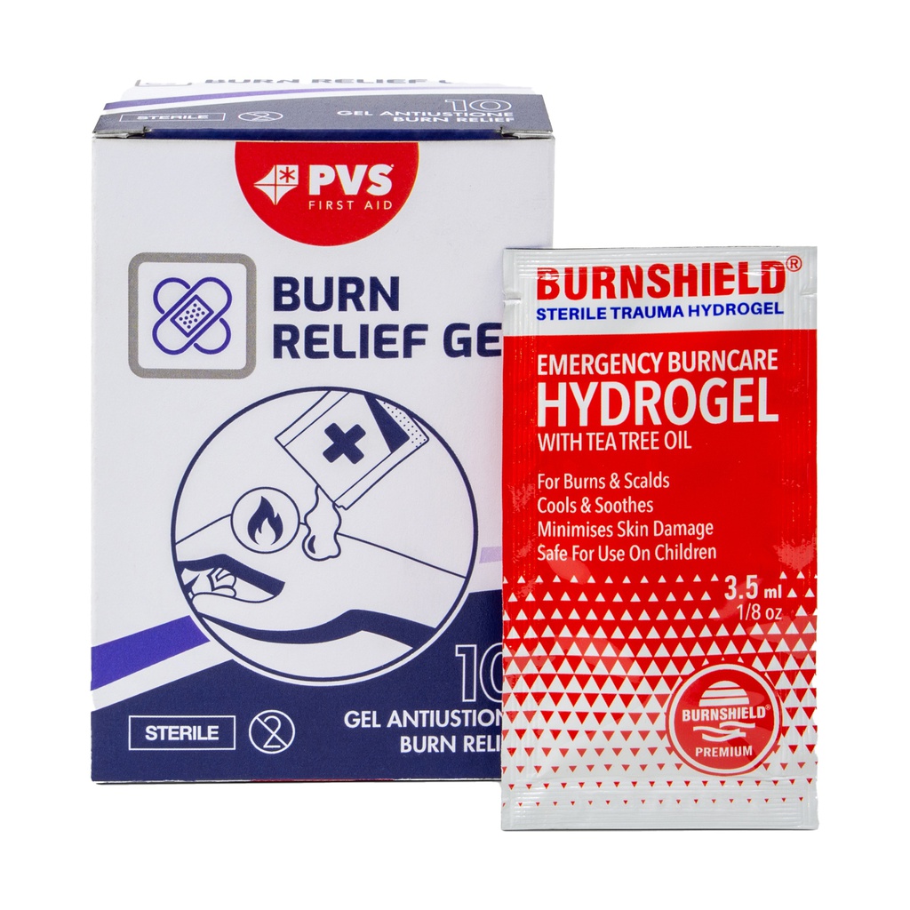 Astuccio 10 bustine gel sterile per ustioni BURNSHIELD 3,5 gr