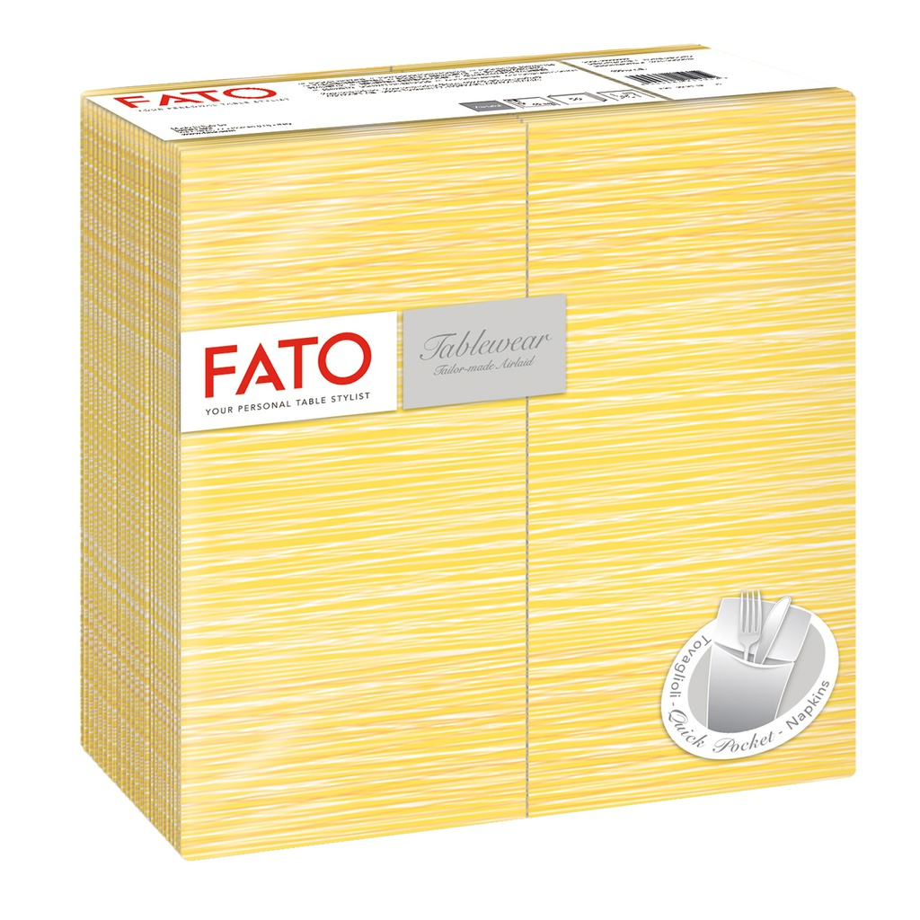 40 tovaglioli portaposate 40x40cm Linea tablewear Millerighe Mimosa Fato