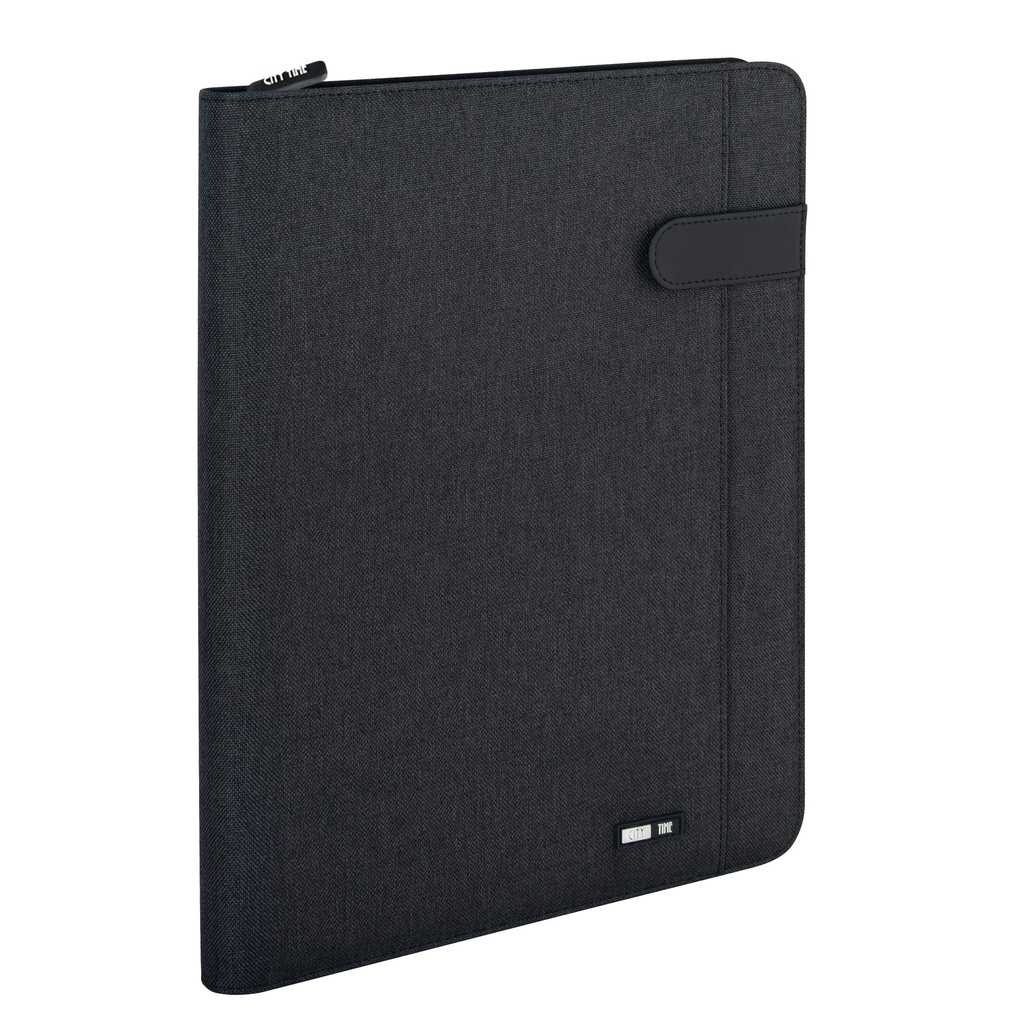 Portablocco Flap tessuto tecnico f.to A4 nero City Time