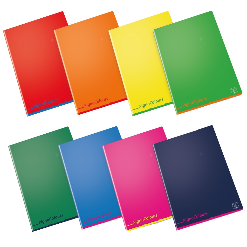 Maxiquaderno A4 80gr 40+2fg 5mm Pigna Colours