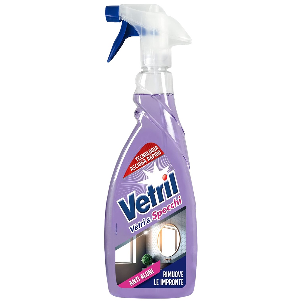 Vetril vetri e specchi anti aloni trigger 650ml