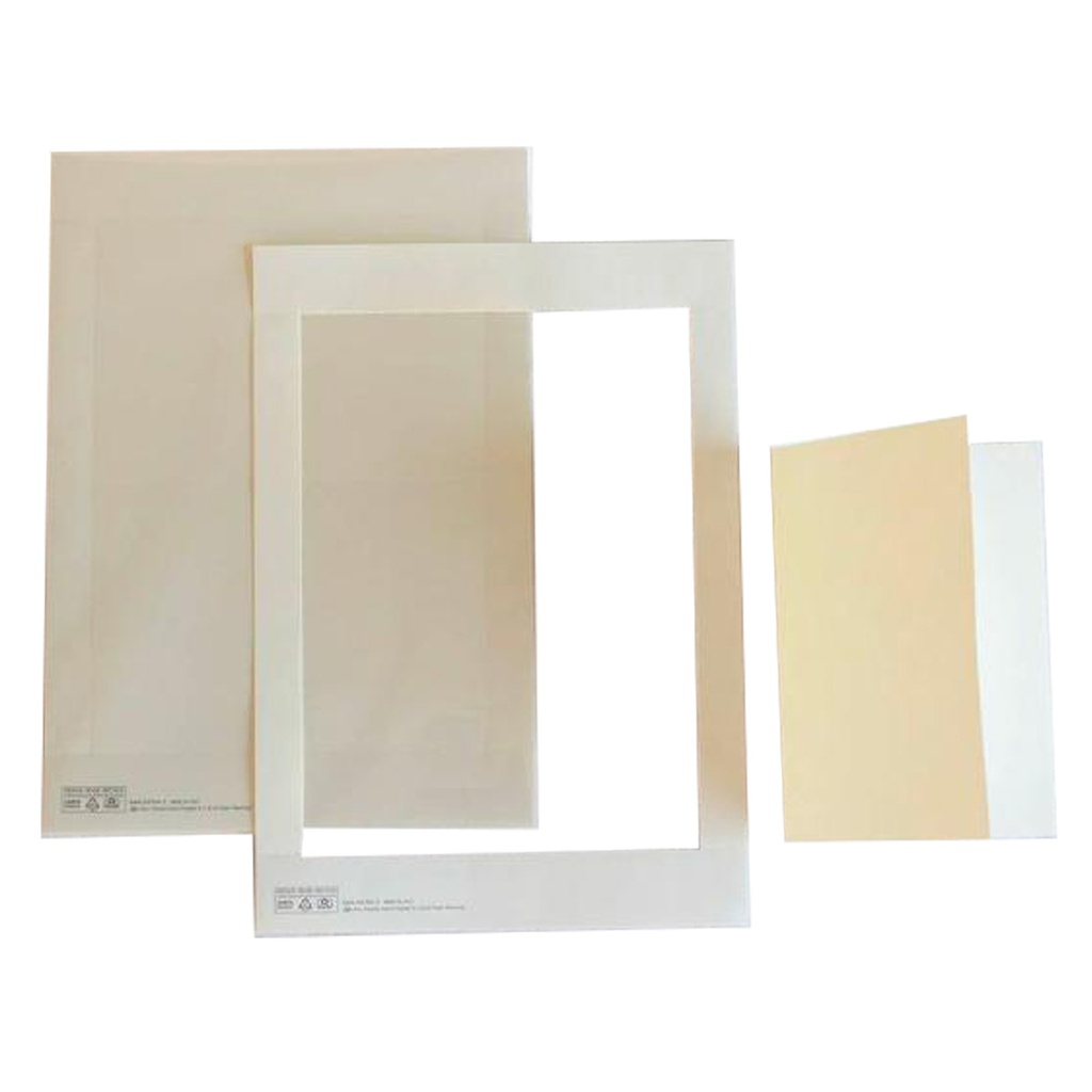 10 cartoncini prefustellati 117x170mm avorio martellato Kartos