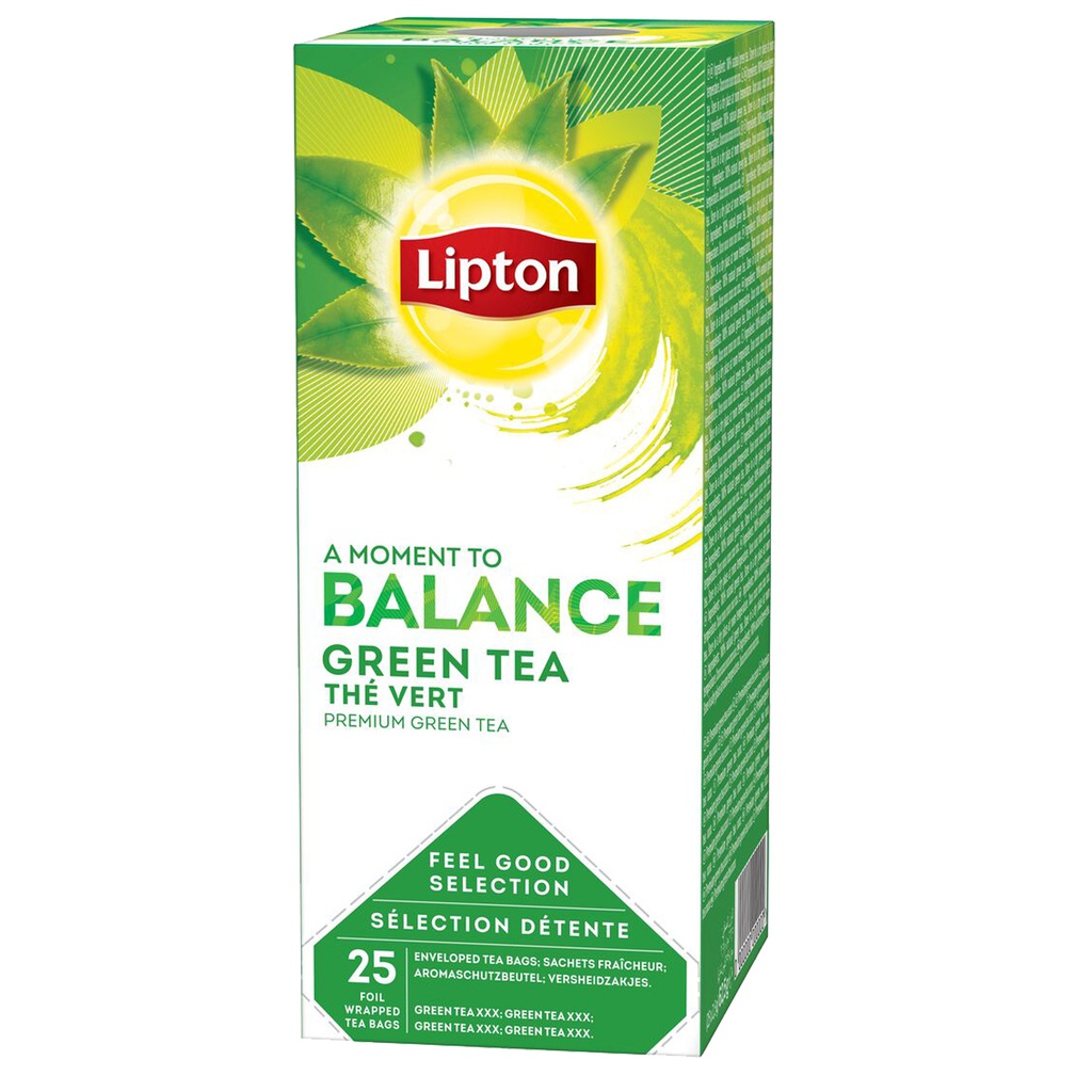 Confezione 25 filtri TE' verde puro Feel Good Selection Lipton