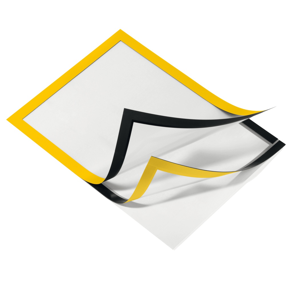 Cornice espositiva adesiva Duraframe® A4 21x29,7cm giallo DURABLE