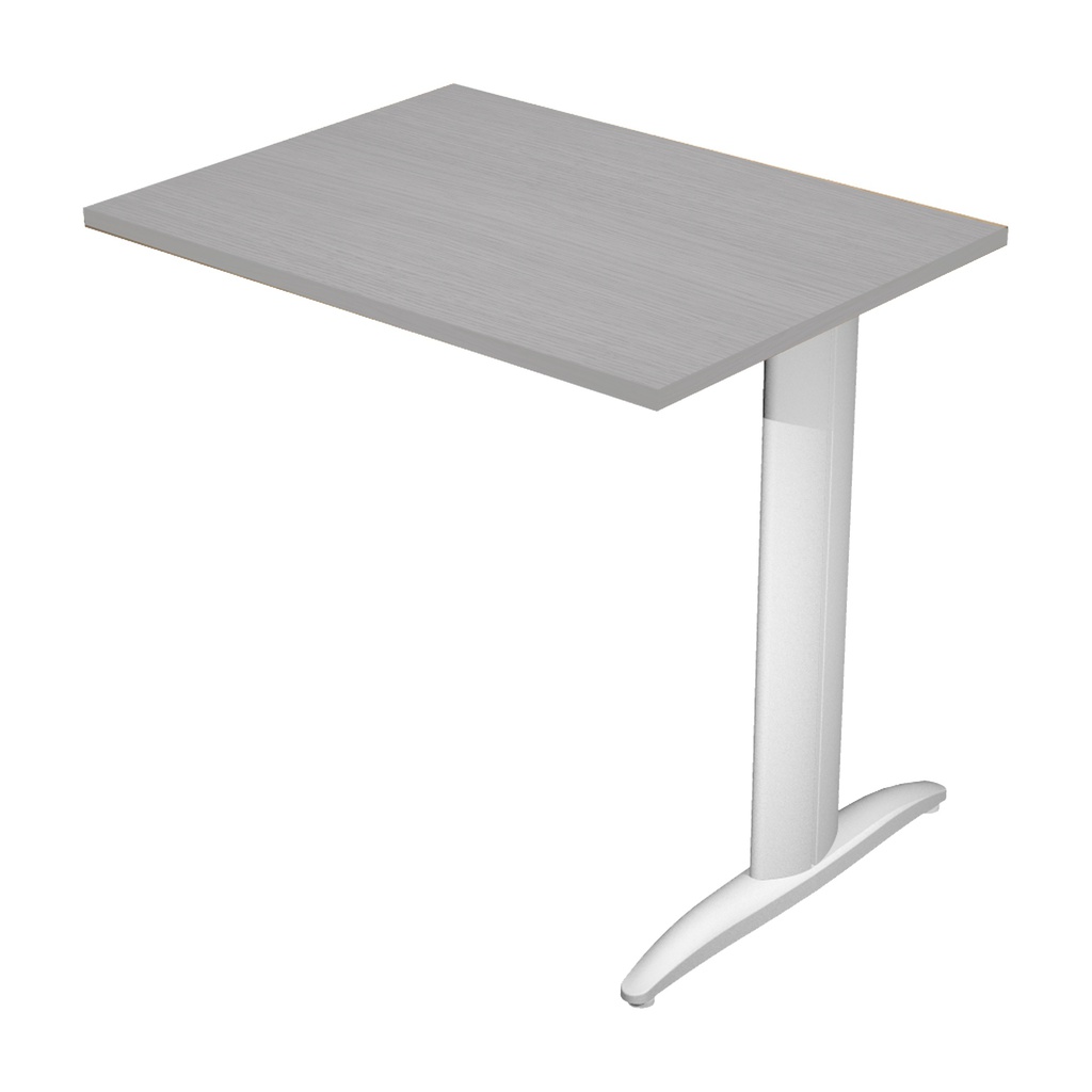 ALLUNGO REVERSIBILE DX/SX 80x60cm GRIGIO gamba GRIGIO ALLUMINIO EASY