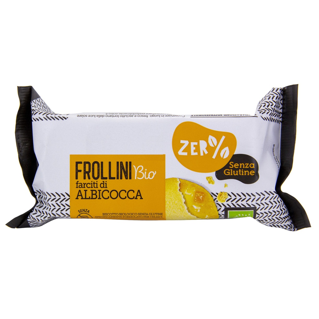 Frollini farciti di albicocca monodose 70gr Zerglutine
