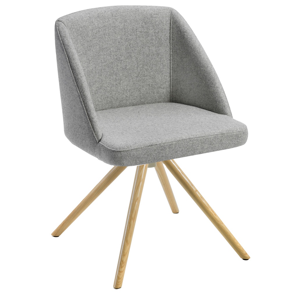 Poltroncina attesa Norma NO4LV grigio chiaro