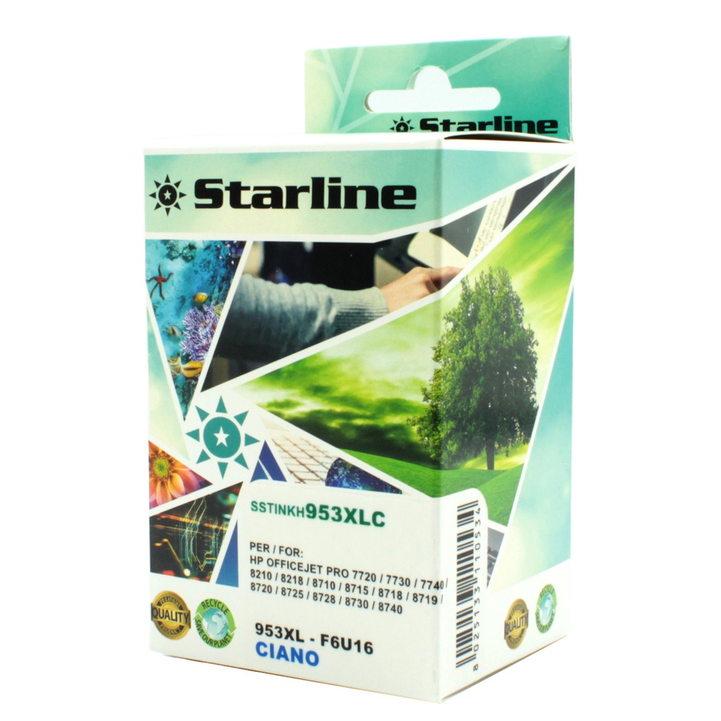 CARTUCCIA INK CIANO PER PRINT C/HP 953XL