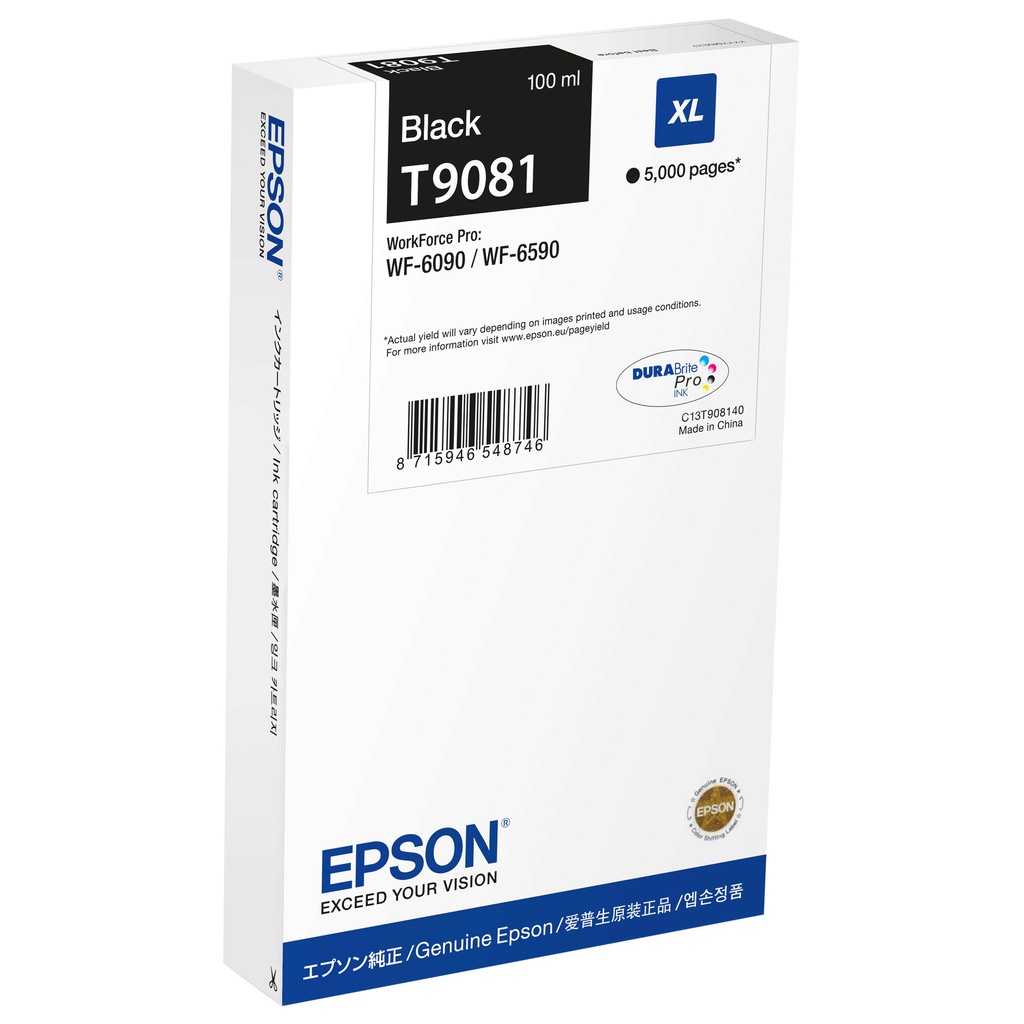 TANICA INCHIOSTRO A PIGMENTI NERO EPSON DURABRITE ULTRA XL