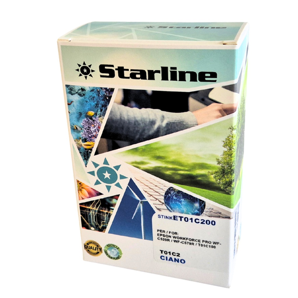 Starline Cartuccia Ciano per Epson T01C200