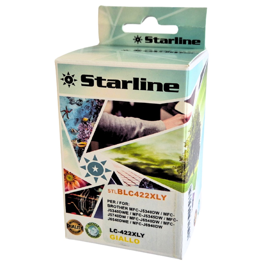 Starline Cartuccia Giallo per Brother LC-422XLY