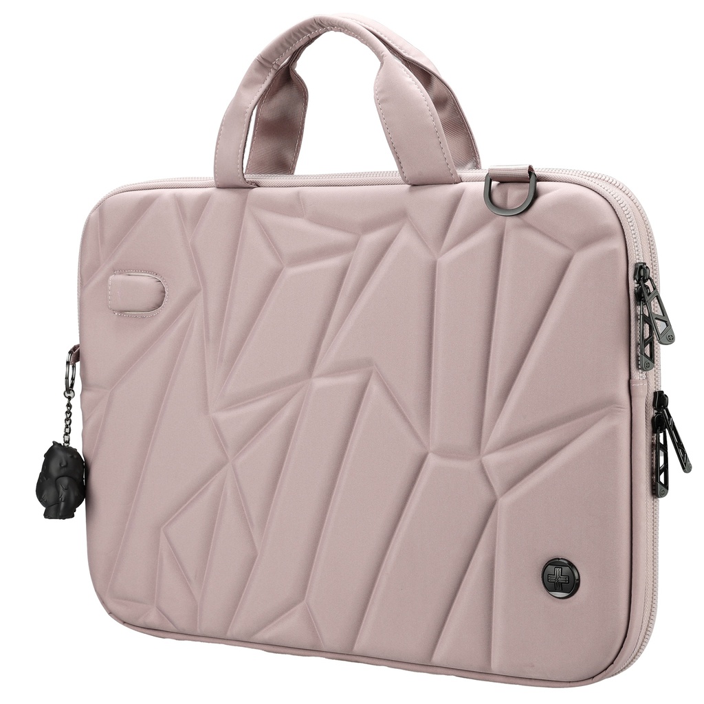 Borsa porta notebook 16'' Vacallo rosa cipria Swiss