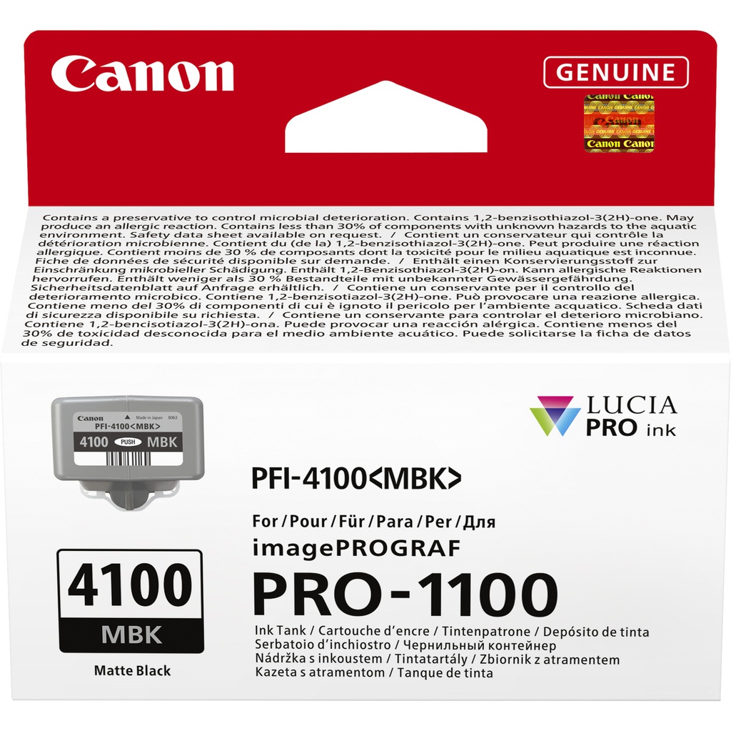 Canon Cartuccia INK PFI-4100 Nero Matte