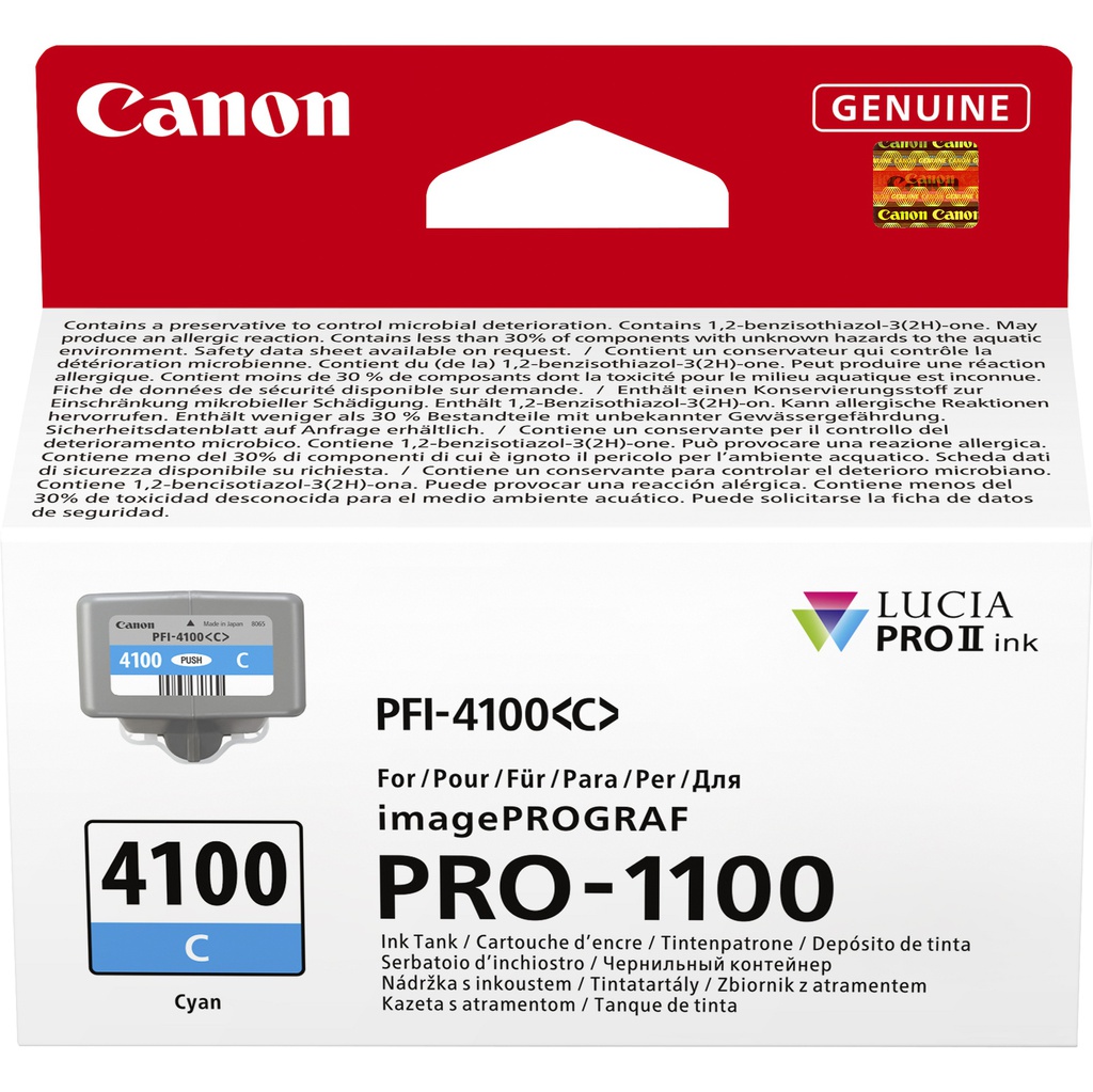 Canon Cartuccia INK PFI-4100 Ciano