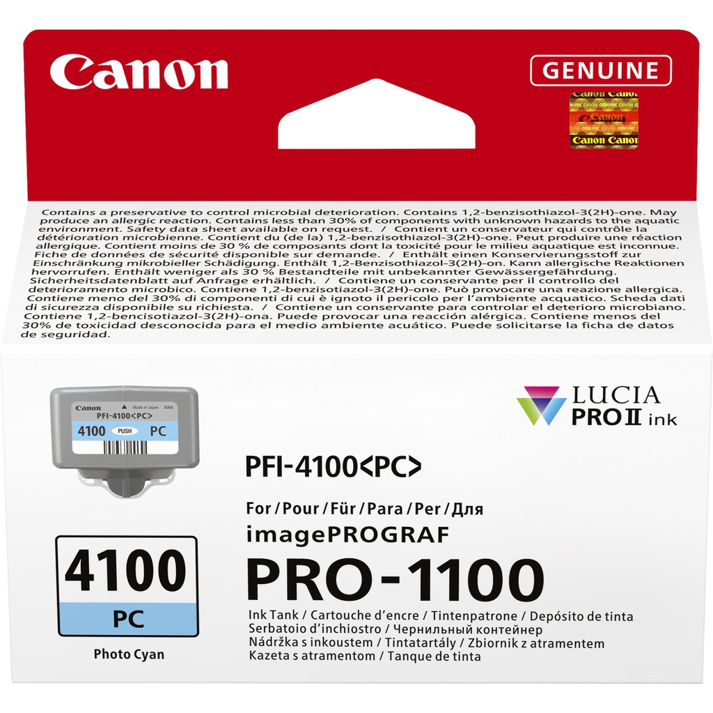 Canon Cartuccia INK PFI-4100 Ciano Photo