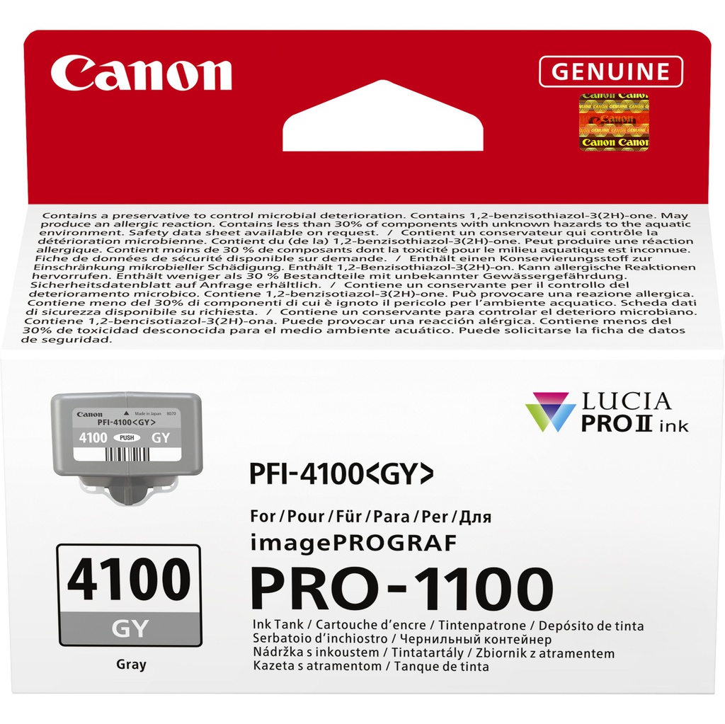 Canon Cartuccia INK PFI-4100 Grigio