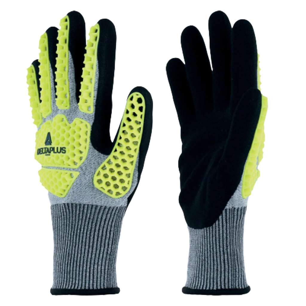 Guanto antiurto EOS NOCUT VV909 tg. 11 giallo fluo/grigio Deltaplus