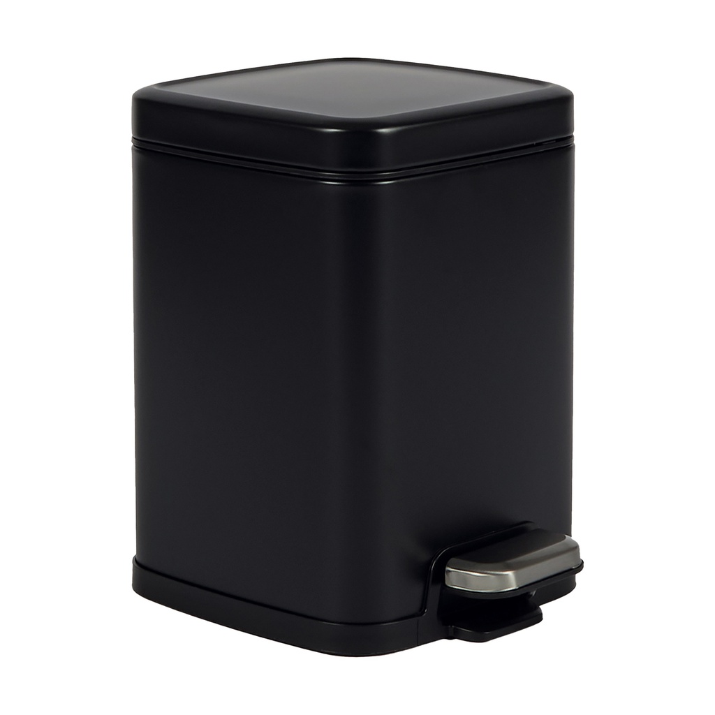 Bidone Pico con pedale e vaschetta 4L nero satinato Perfetto