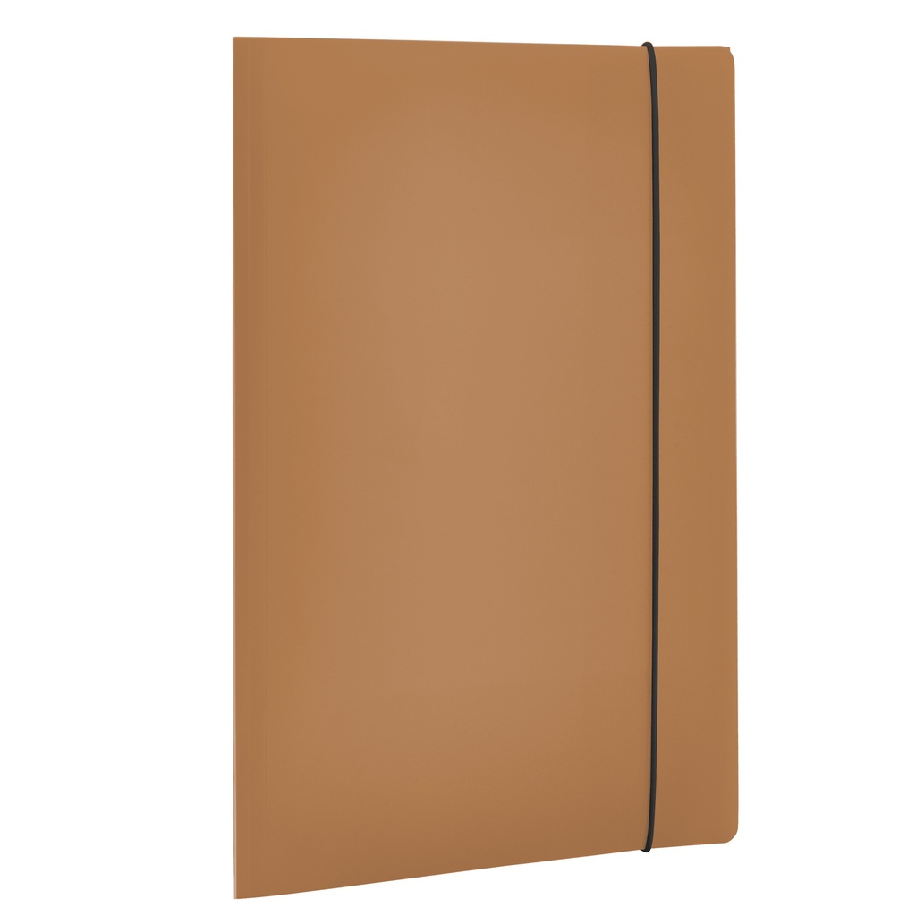 Cartella 3 Lembi HOLOS in PP marrone 25x35cm Fellowes