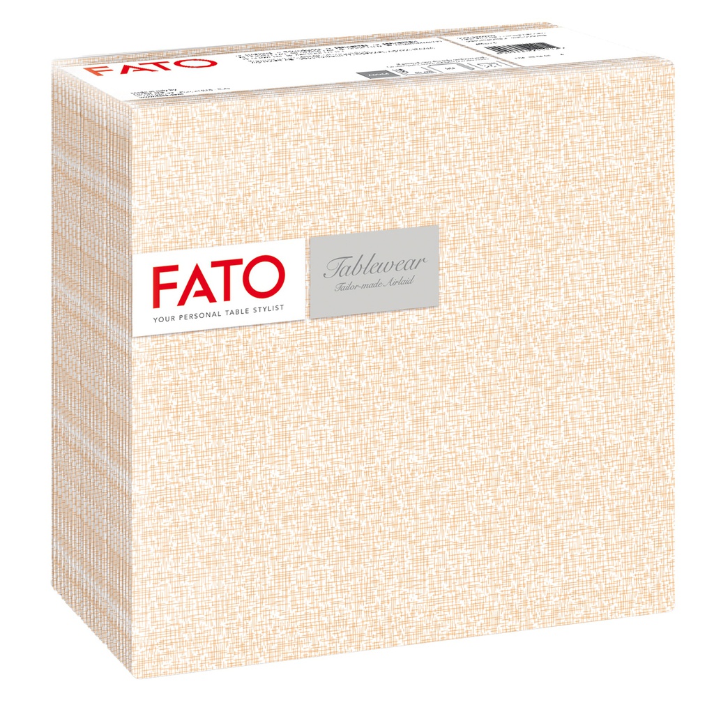 50 tovaglioli 40x40cm Linea Canvas zucca Airlaid Fato
