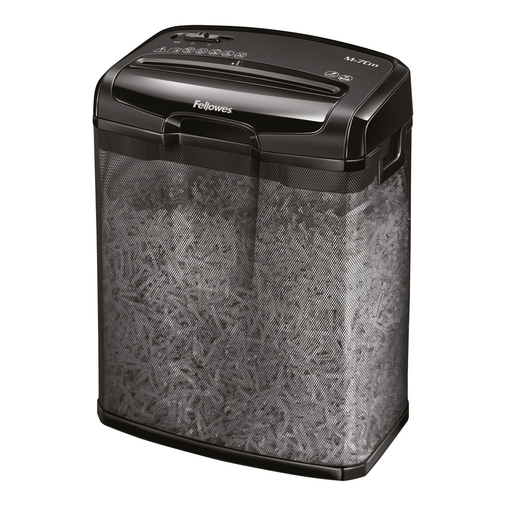 Distruggidocumenti a frammenti M-7CM Nero Fellowes