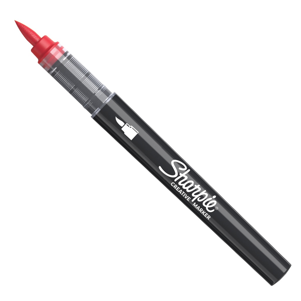 Marcatore acrilico Creative Marker punta pennello rosso Sharpie
