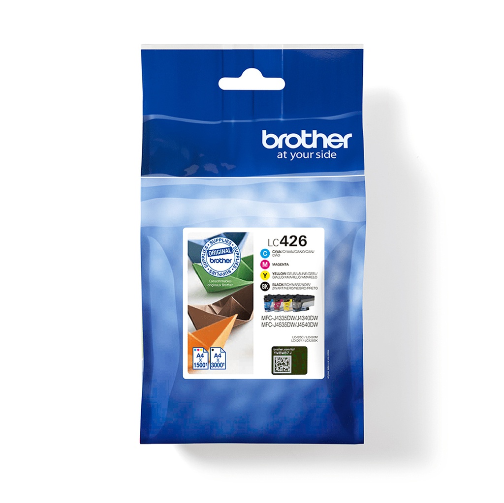 Brother kit 4 Cartucce BK/C/M/Y - 1.500PAG/3.000 PAG
