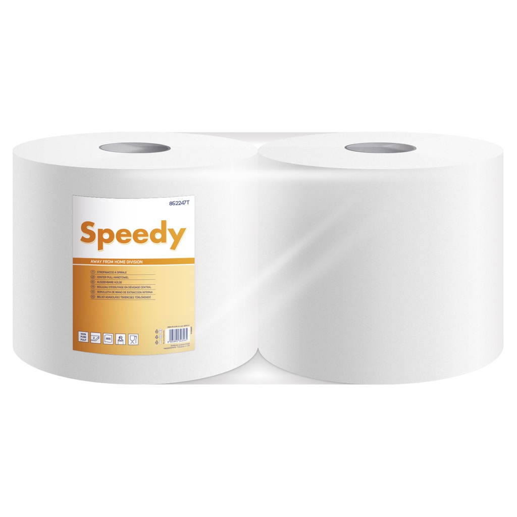 Bobina asciugatutto 800 strappi / 192m microgoffrata Speedy Lucart