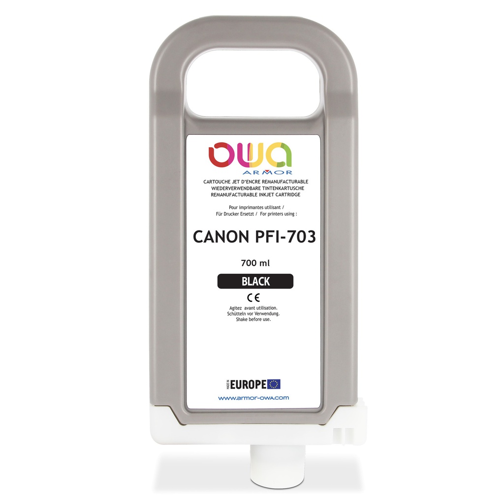 Armor Cartuccia per Canon PFI-703  Nero  700ml