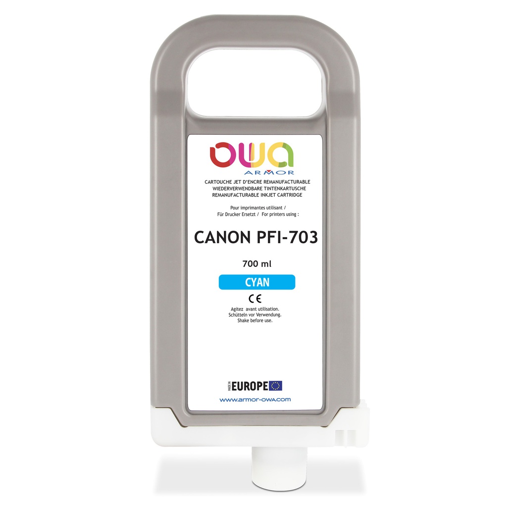 Armor Cartuccia per Canon PFI-703  Ciano  700ml