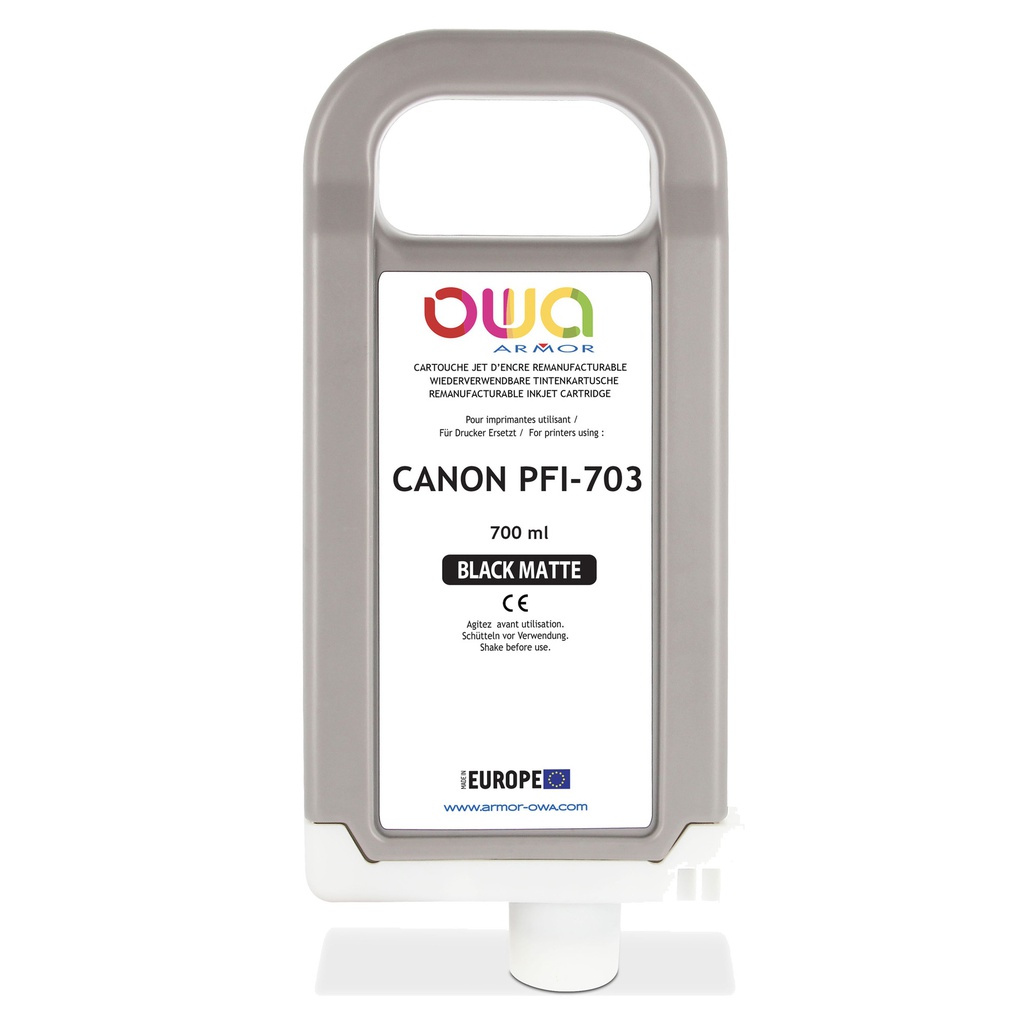 Armor Cartuccia per Canon PFI-703  Nero Matte  700ml