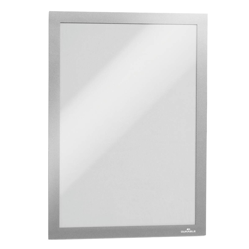 Conf.10 Cornici adesive Duraframe® A4 21x29,7cm argento Durable