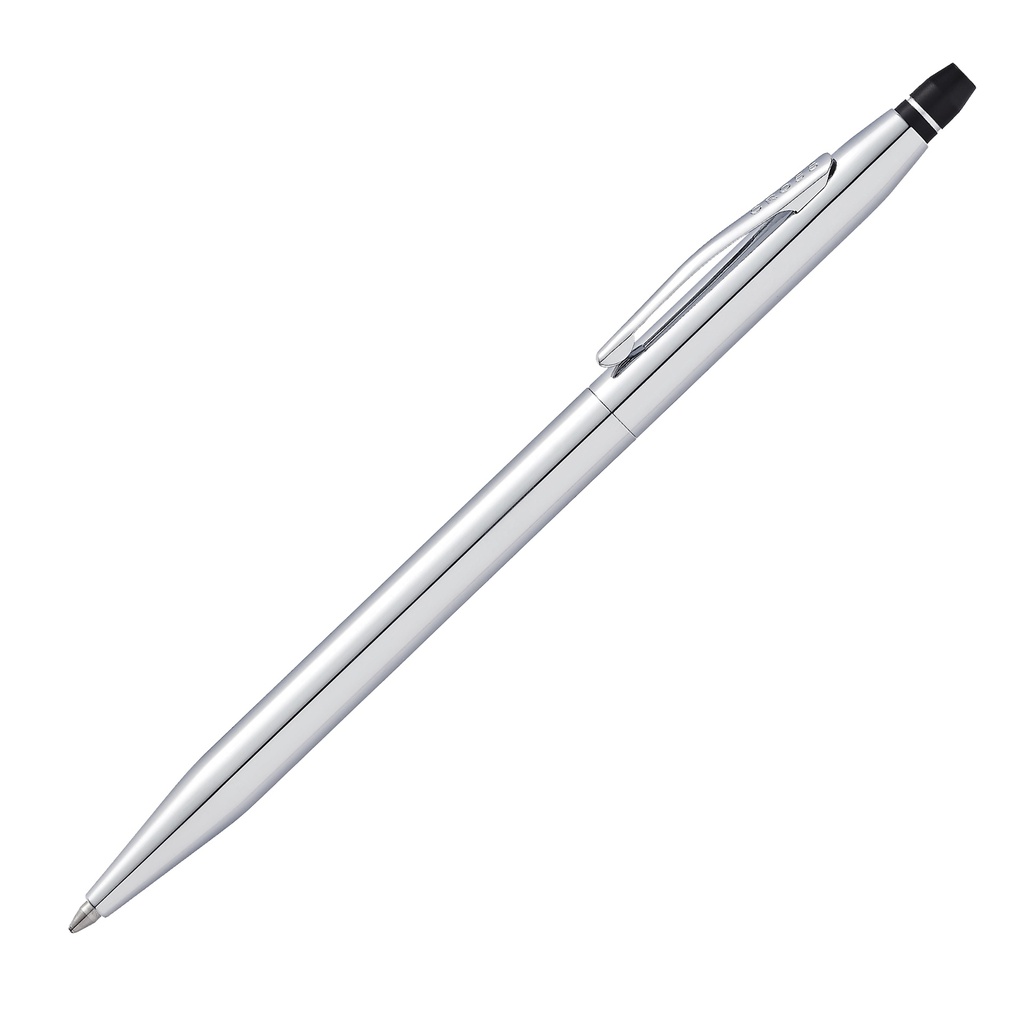 Penna sfera Click punta M fusto cromo Cross