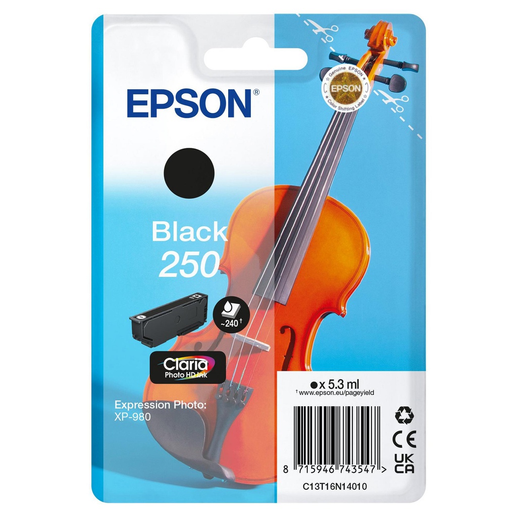 Epson Cartuccia Nero_250 Claria Photo _5,3 ml