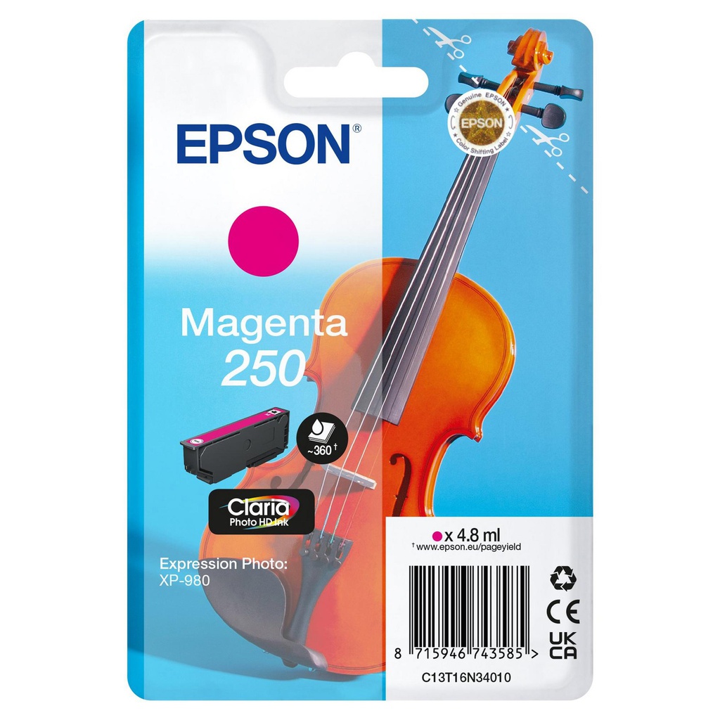 Epson Cartuccia Magenta_250 Claria Photo _4,8 ml