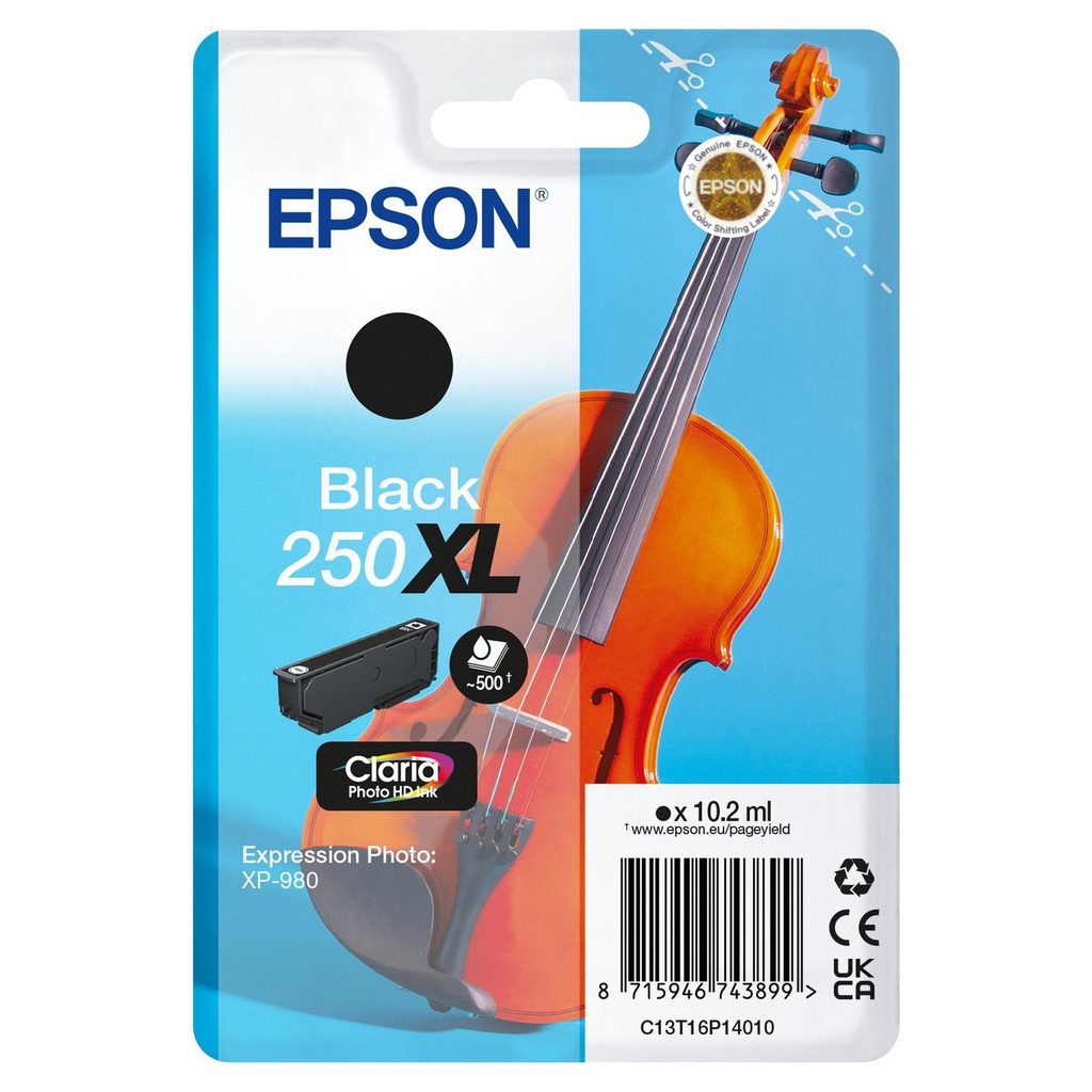 Epson Cartuccia Nero_250XL Claria Photo _10,2ml
