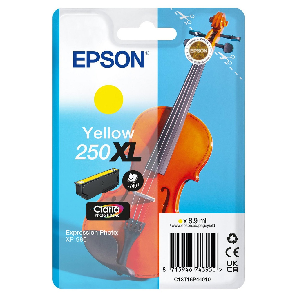 Epson Cartuccia Giallo_250XL Claria Photo _8,9 ml