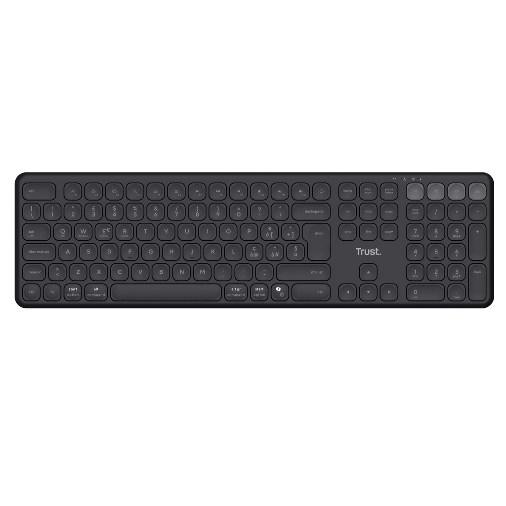 Tastiera wireless multi dispositivo Vaiya -Nero_ Trust