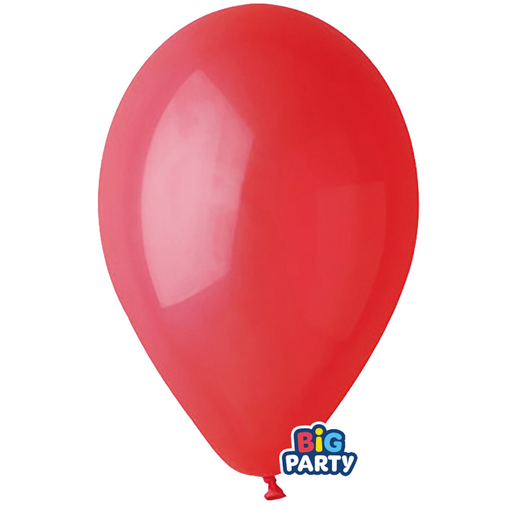 Busta 10 palloncini in lattice D30cm Rosso Big Party