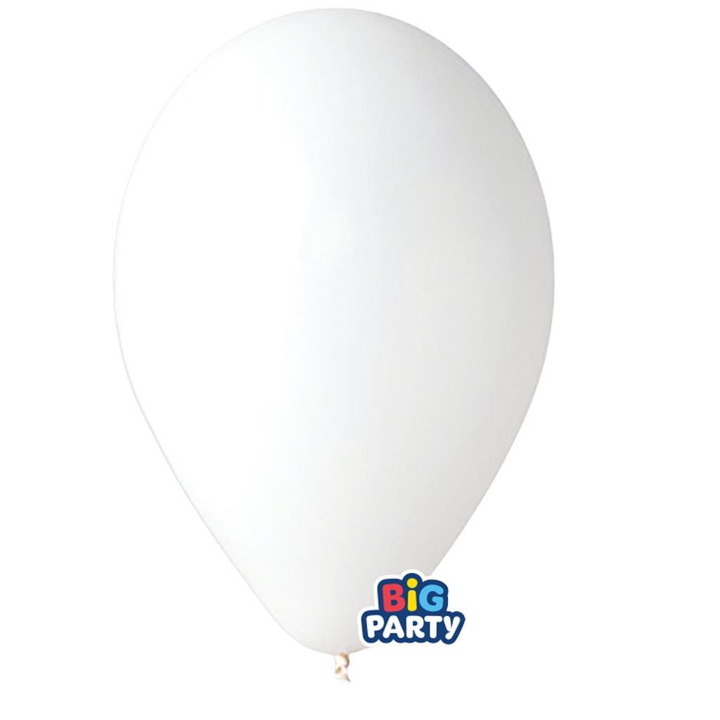 Busta 16 palloncini in lattice D26cm Bianco Big Party