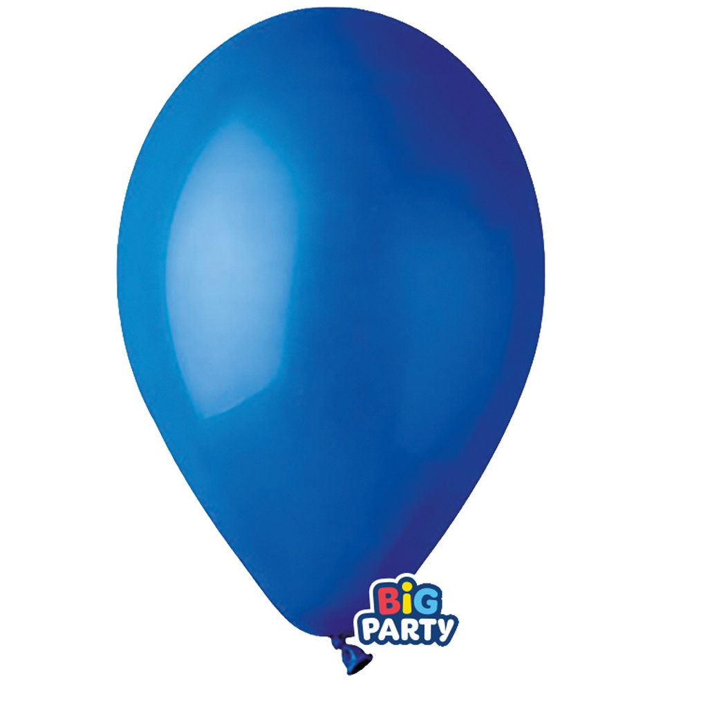 Busta 16 palloncini in lattice D26cm Blu Big Party
