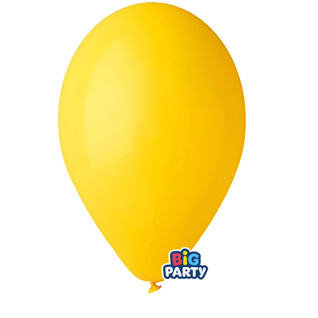 Busta 16 palloncini in lattice D26cm Giallo Big Party