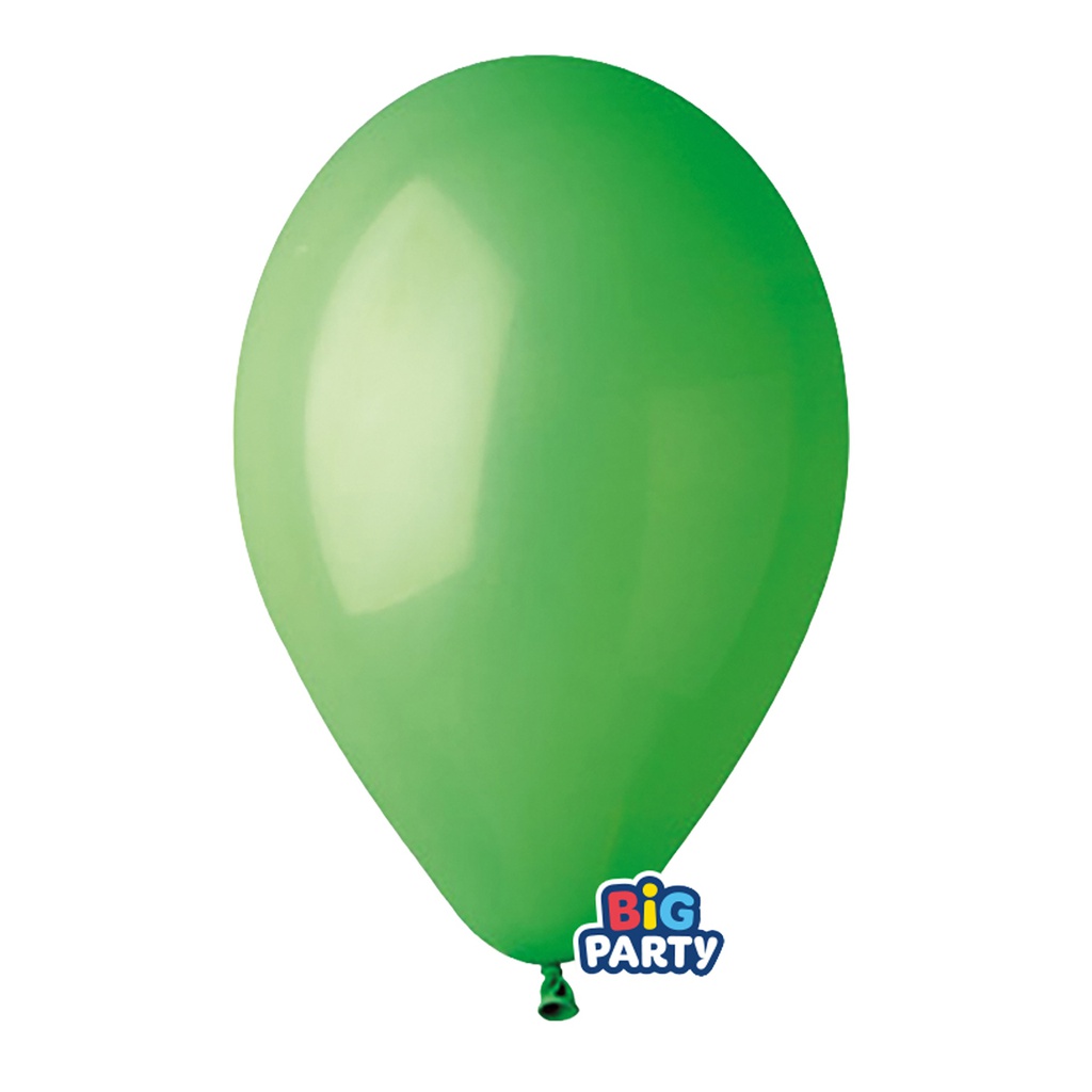 Busta 16 palloncini in lattice D26cm Verde Big Party
