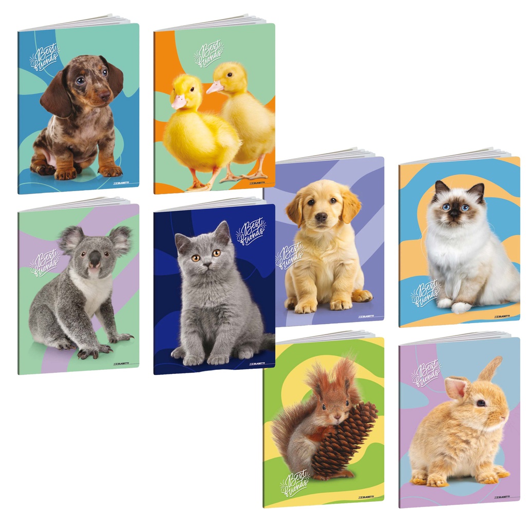 Maxiquaderno A4 20fg+1 80gr rigo di 3a Best Friends Blasetti