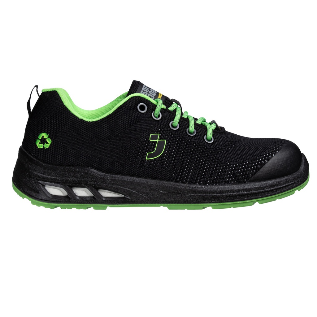 Calzatura bassa da lavoro Ecofitz S1P LOW N40 nero/verde Safety Jogger