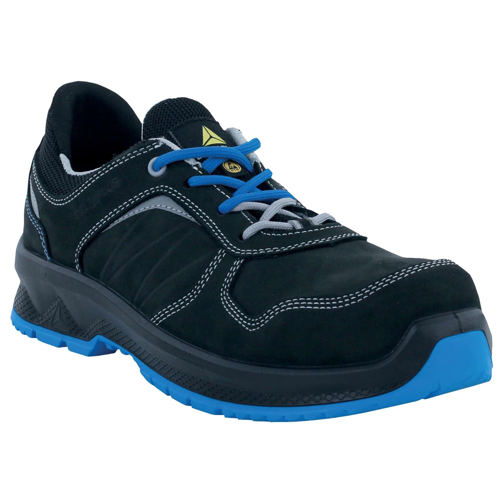Calzatura di sicurezza Rossi S3S SR N 46 nero/blu Deltaplus